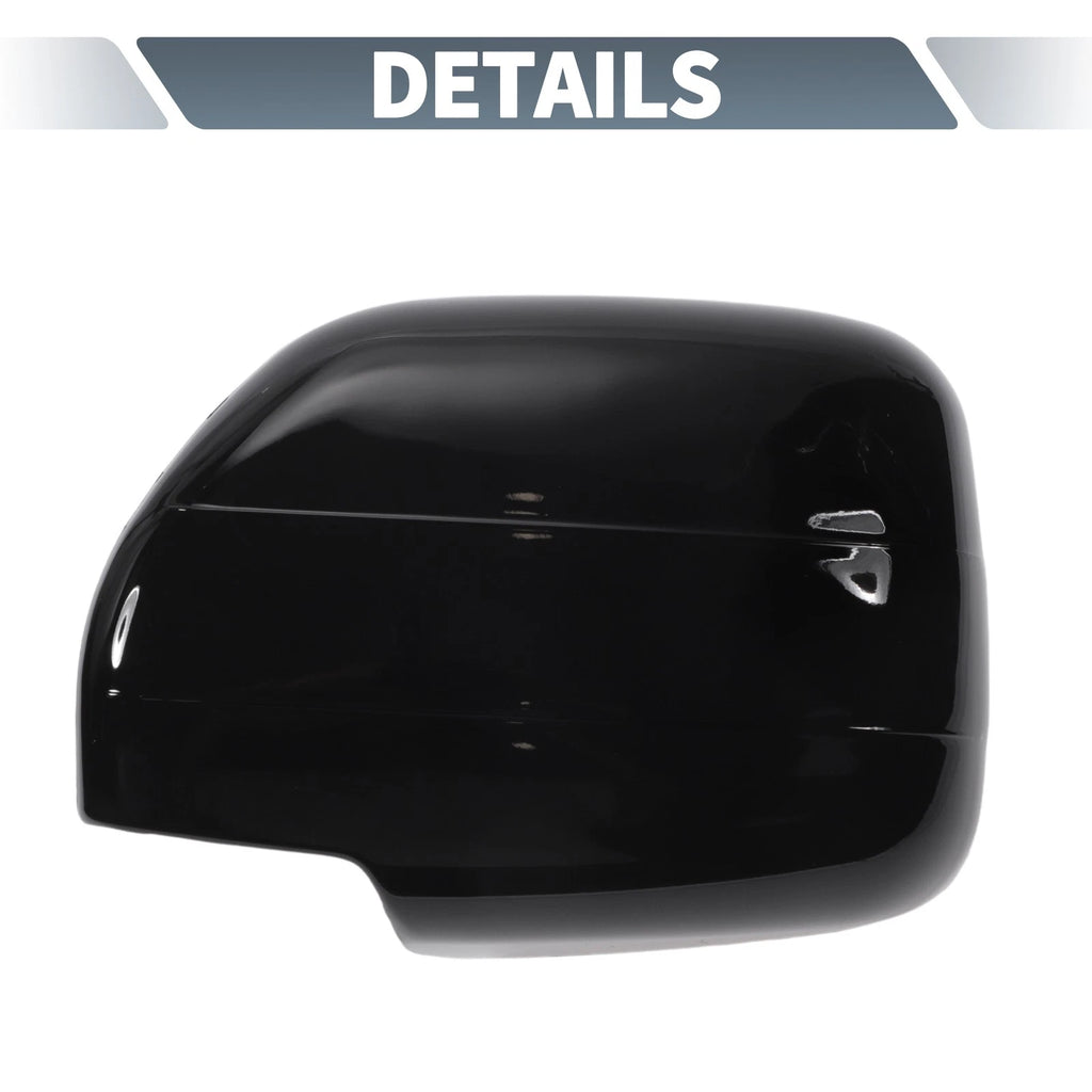 Rearview Mirror Cap Overlay Gloss Black Replacement for Toyota Land Cruiser (2010–2021)