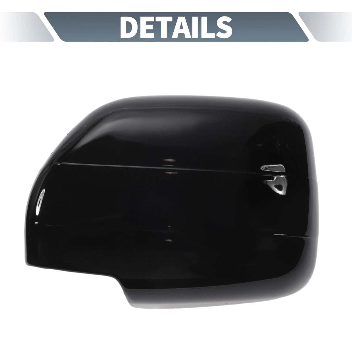 Rearview Mirror Cap Overlay Gloss Black Replacement for Toyota Land Cruiser (2010–2021)