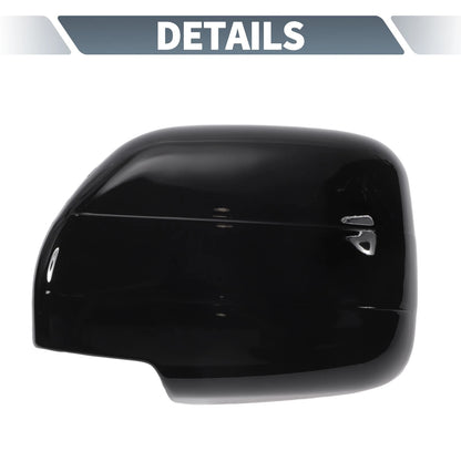 Rearview Mirror Cap Overlay Gloss Black Replacement for Toyota Land Cruiser (2010–2021)