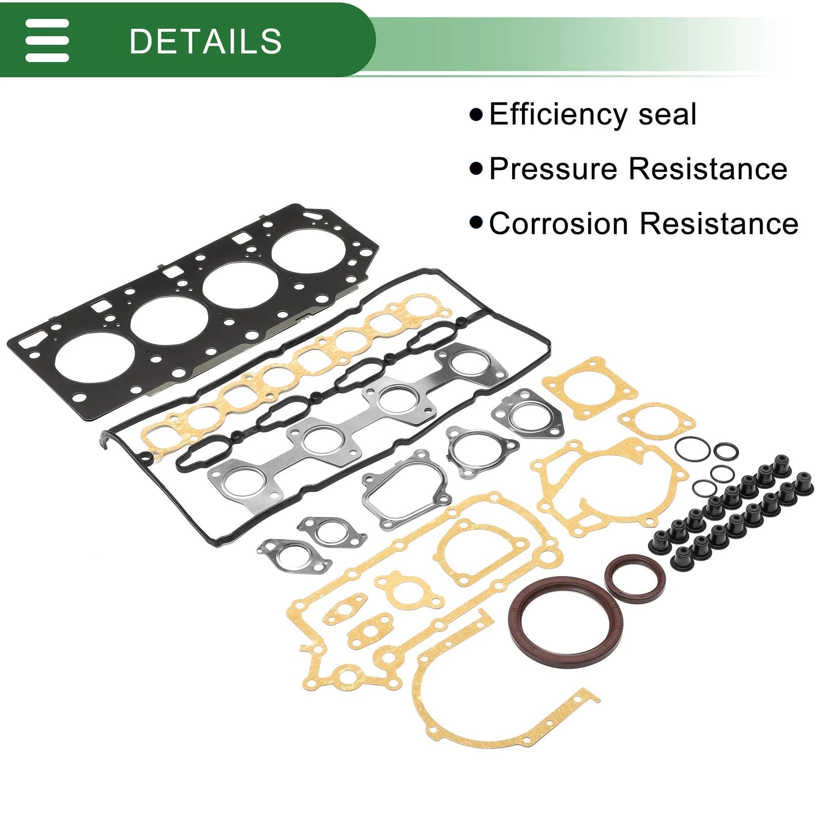 Cylinder Head Gasket Kit Replacement for Hyundai Engine D4CB (2000–2006)
