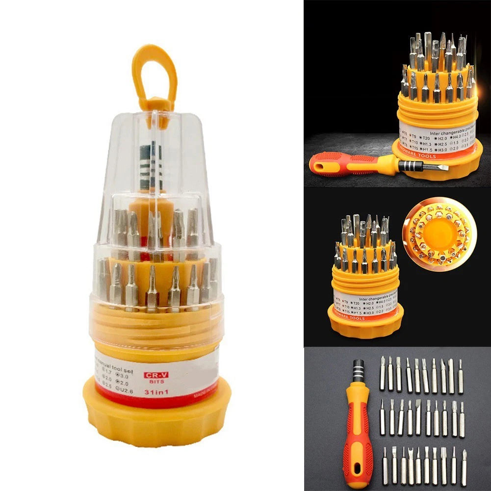 31-Piece Screwdriver Bit Set with Storage Box for Computers