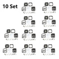10x Carburetor Repair Kit for Zama RB-130 Husqvarna 570 575XP 576XP 537385601