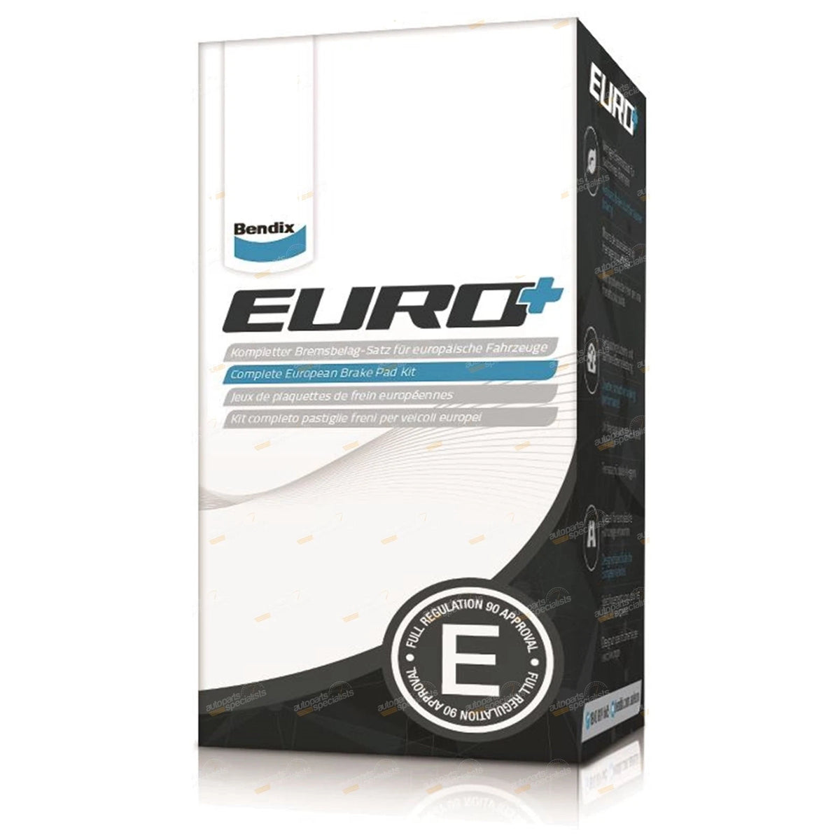 Set of 4 Bendix Euro Rear Disc Brake Pads for BMW 520d E60 (2007–2010)