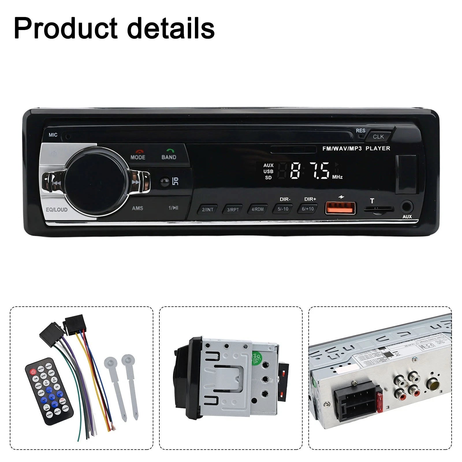 60W Digital MP3 Player with USB Input for Universal Fit (2010–2023)