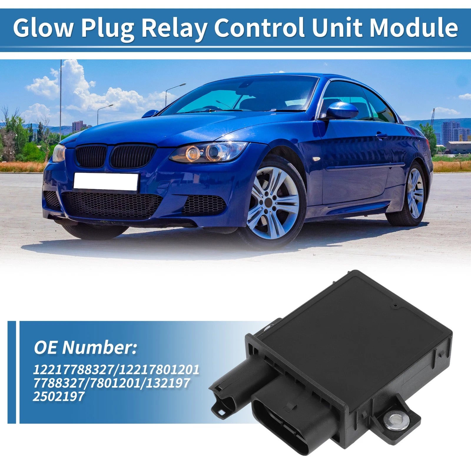 Glow Plug Relay Control Module No.12217788327 for BMW E90 325d 335d (2006–2010)