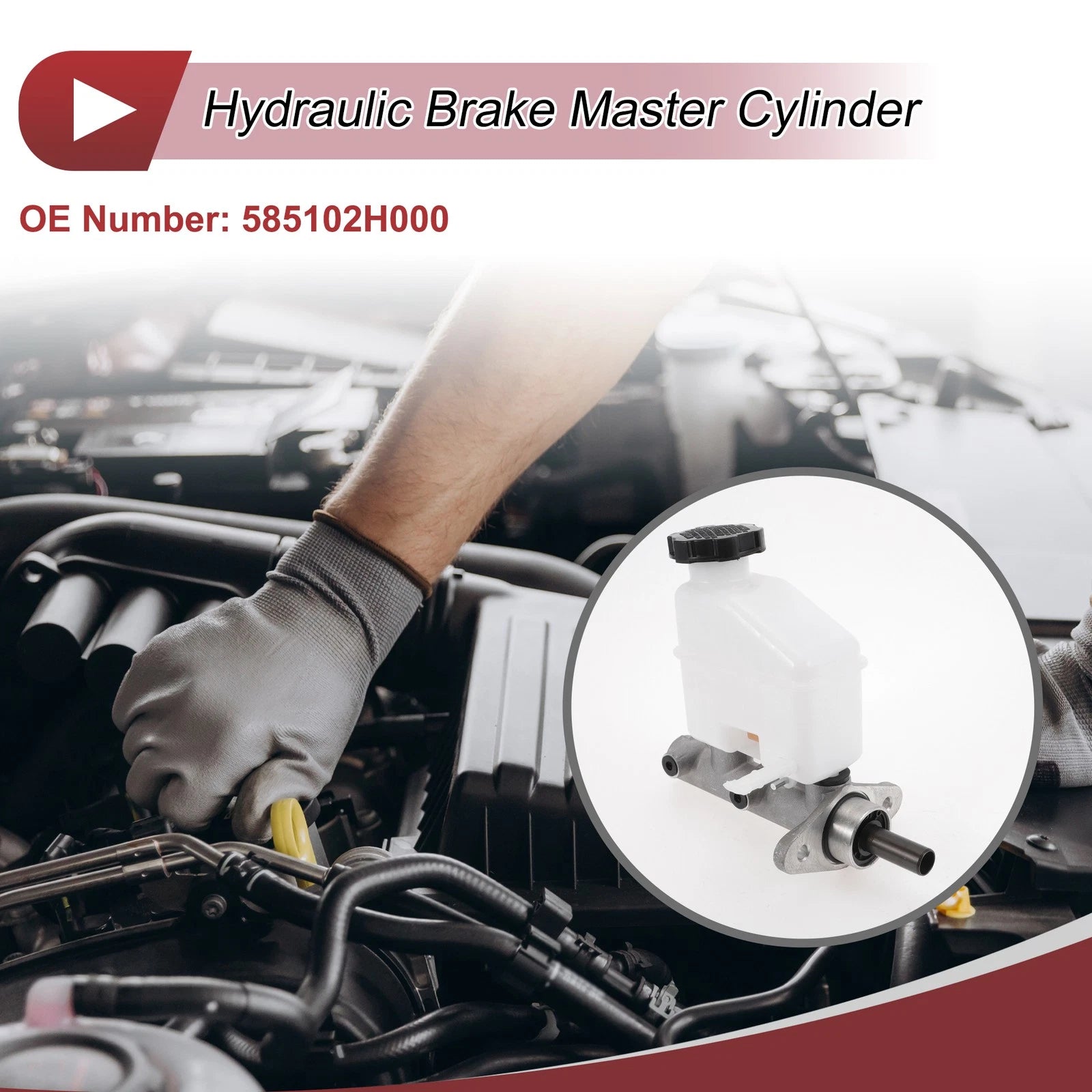 Brake Master Cylinder With Reservoir Replacement for Hyundai Elantra (2006–2010)