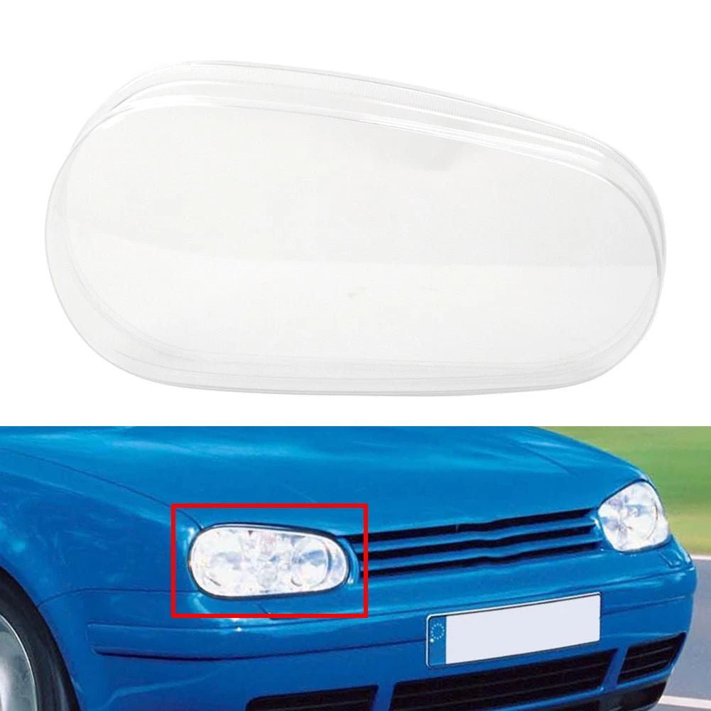 1PC Right Headlight Lens Cover for VW Golf MK4 (1999–2005) Transparent