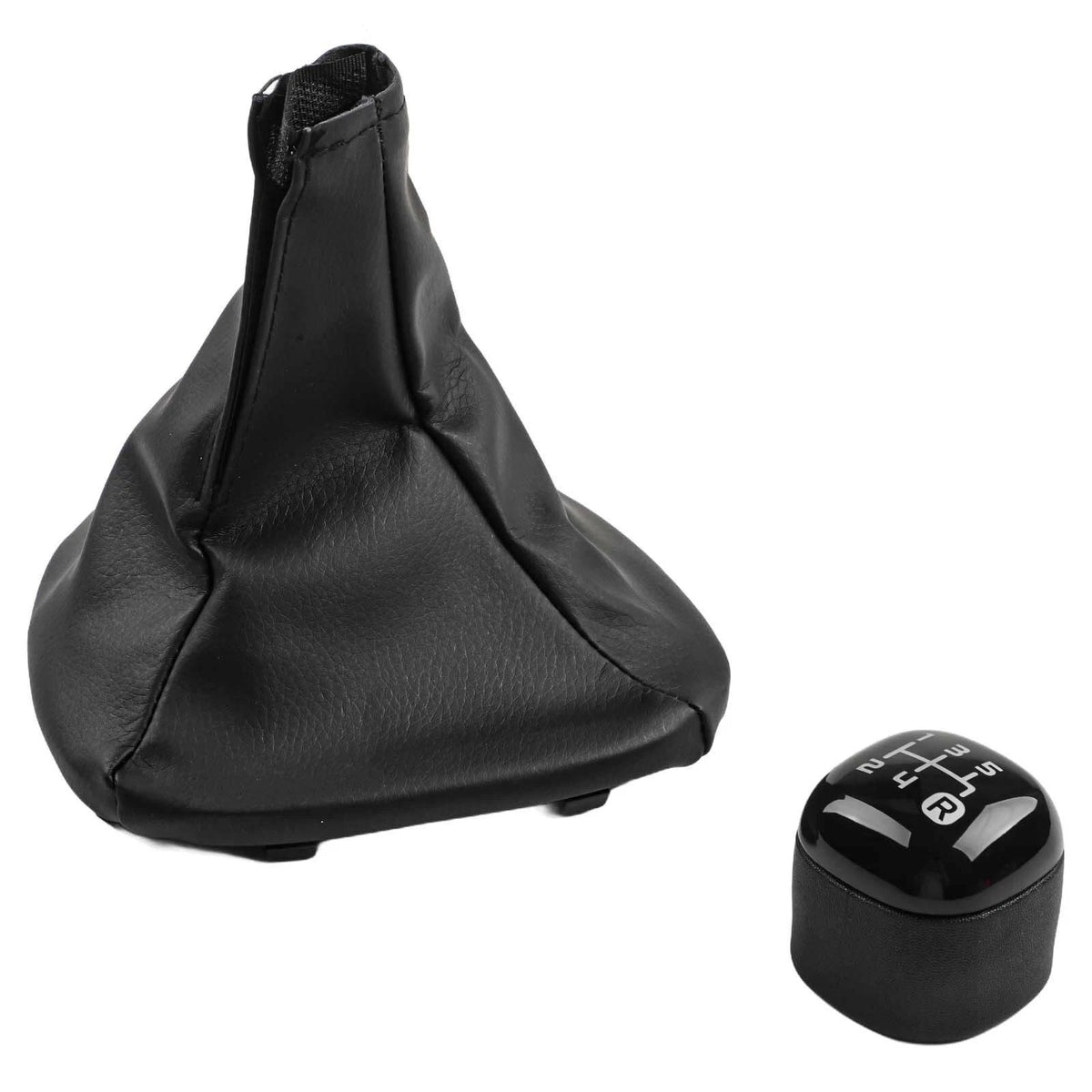 Gearshift Knob and Leather Boot Set for Fiat Panda (2012)