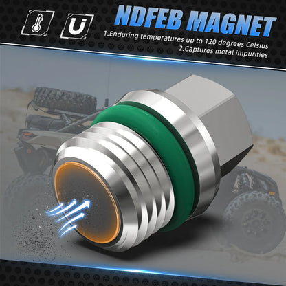 M10x1.0 Front Differential Oil Drain Plug for Can-Am Commander 700 1000R (2021–2023)
