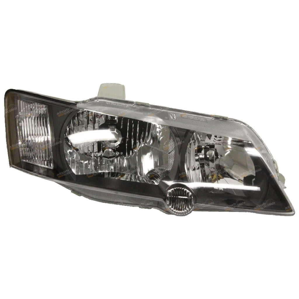 RH Black Headlight for Holden Commodore VY SS SV8 (2002–2004) RHS Driver