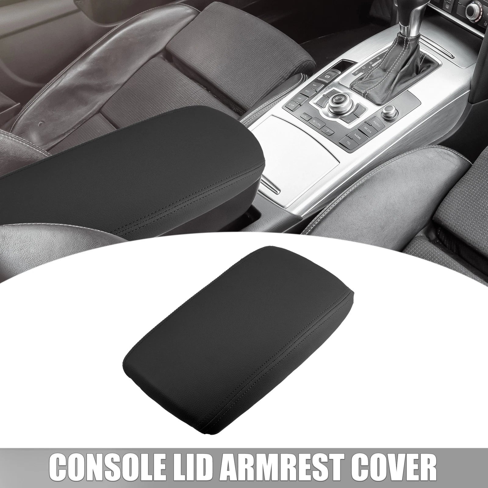 Car Center Console Armrest Cover Replacement for Audi A6L C6 (2005–2011)