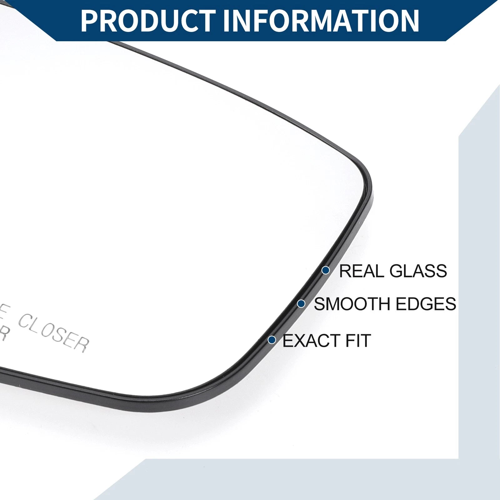 Heated Right Side Mirror Glass Replacement for Honda Accord (2008–2012)