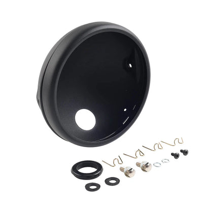 7" Round Headlight Headlamp Housing Cover for Motorcycle (Universal Fit)