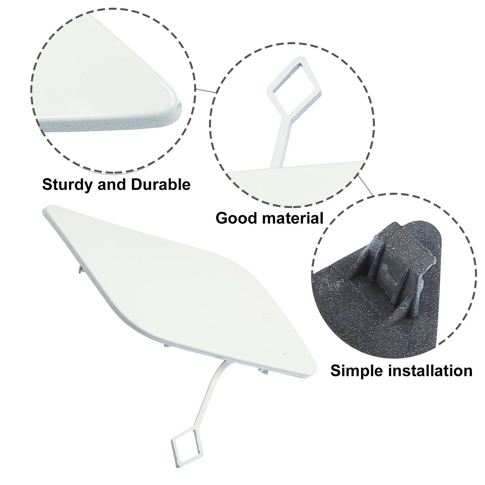 Front Right Bumper Tow Hook Cover for Mercedes Benz E-Class (2017–2023)