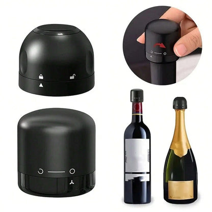 2X Wine Bottle Closure Set for Sparkling Cava Red White Bottles