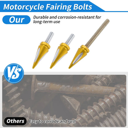 Windshield Bolts for Harley Davidson Touring Street Glide (2014–2023) Gold Tone