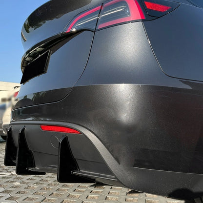 Rear Bumper Lip Diffuser for Tesla Model Y (2017–2024) ABS Spoiler Panel