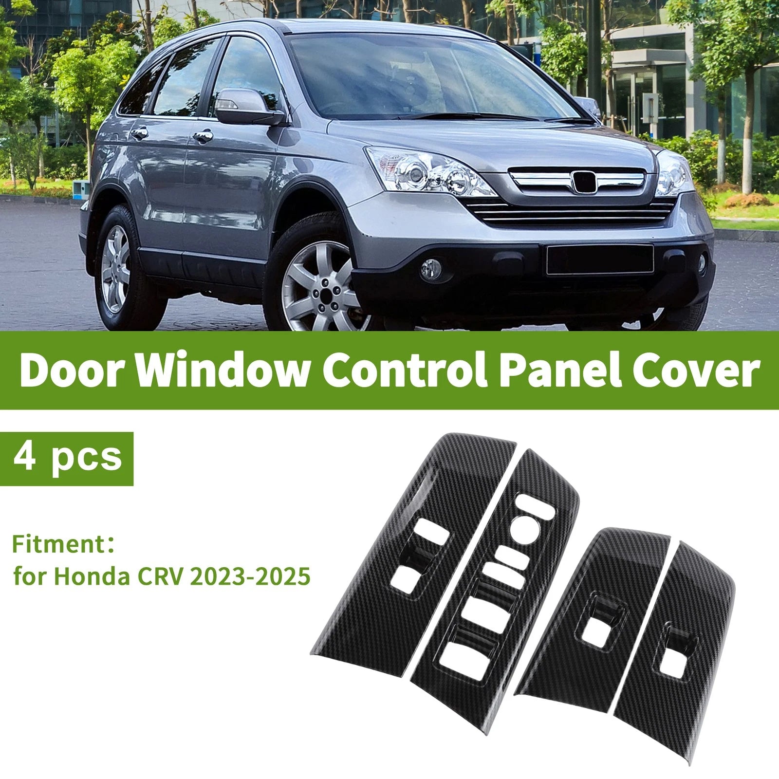 4 Pcs Window Switch Bezel Cover for Honda CRV 2023–2025