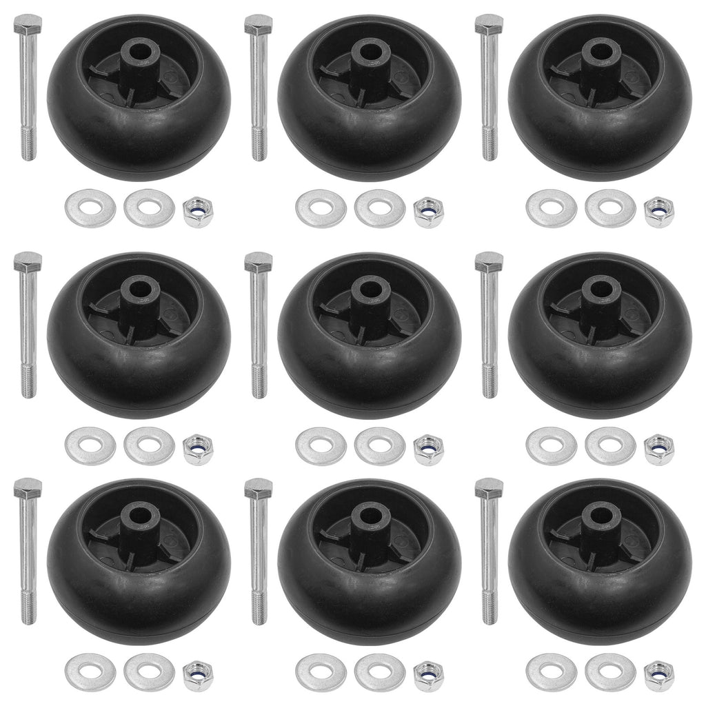 Deck Wheel Anti-Scalp Roller with Bolt Replacement for Hustler Mower (2000–2000)