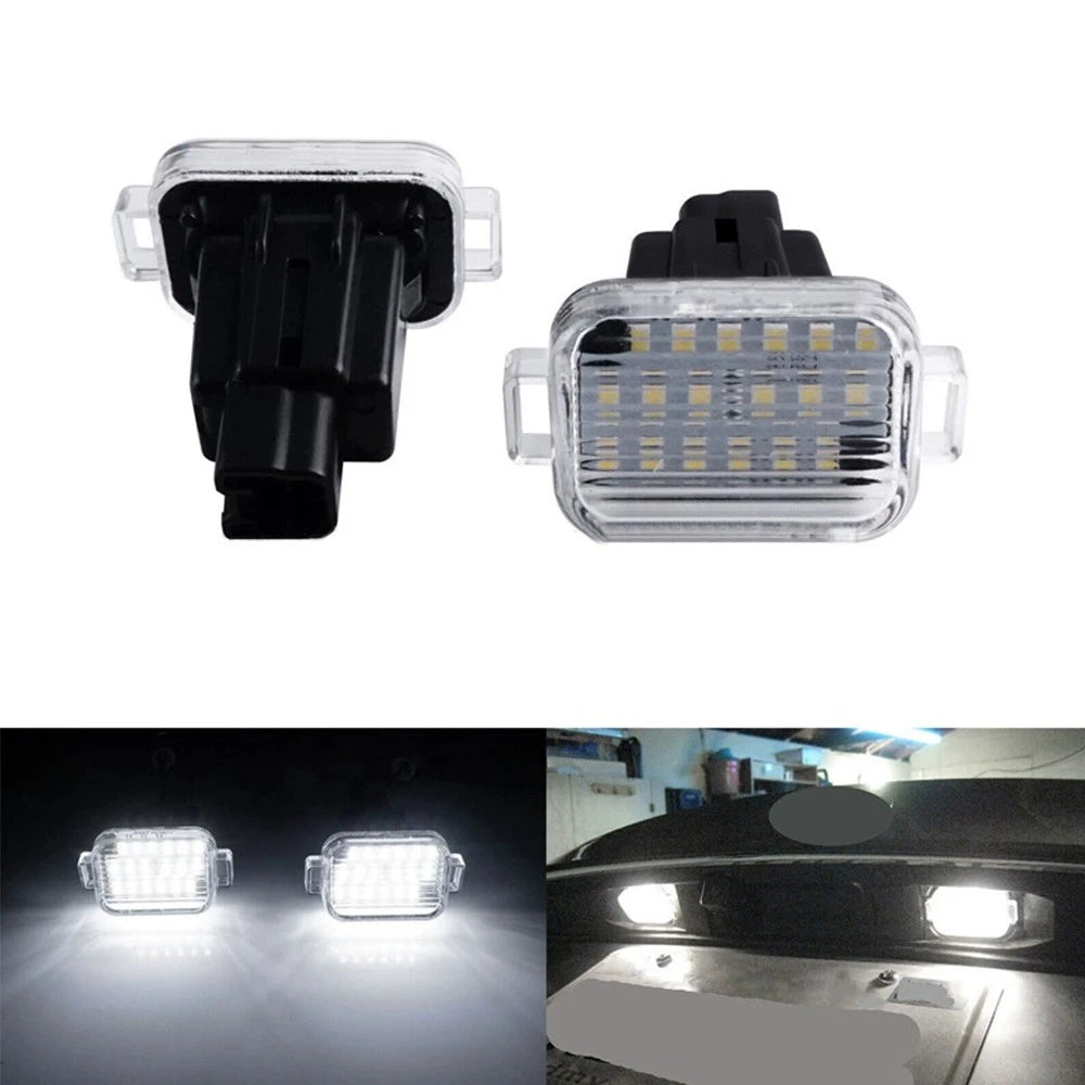 2× Light Number Plate Lamp For Mazda 6 Mazda 3 Hatchback GHK151270B GHK151270A