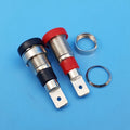10pcs Brass 4mm Banana Female Jack Connector for Chassis Panel Mount