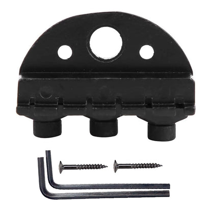 6-String Lock Nut for Headless Electric Guitar (Black Zinc Alloy)