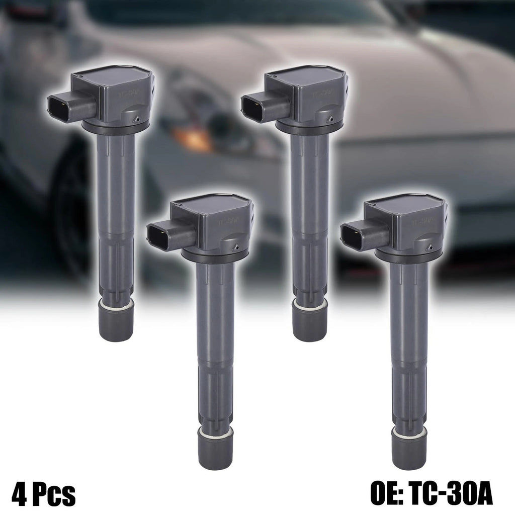 4PCS Ignition Coil Replacement for Honda TC-30A (Plastic Metal) (1980–1990)