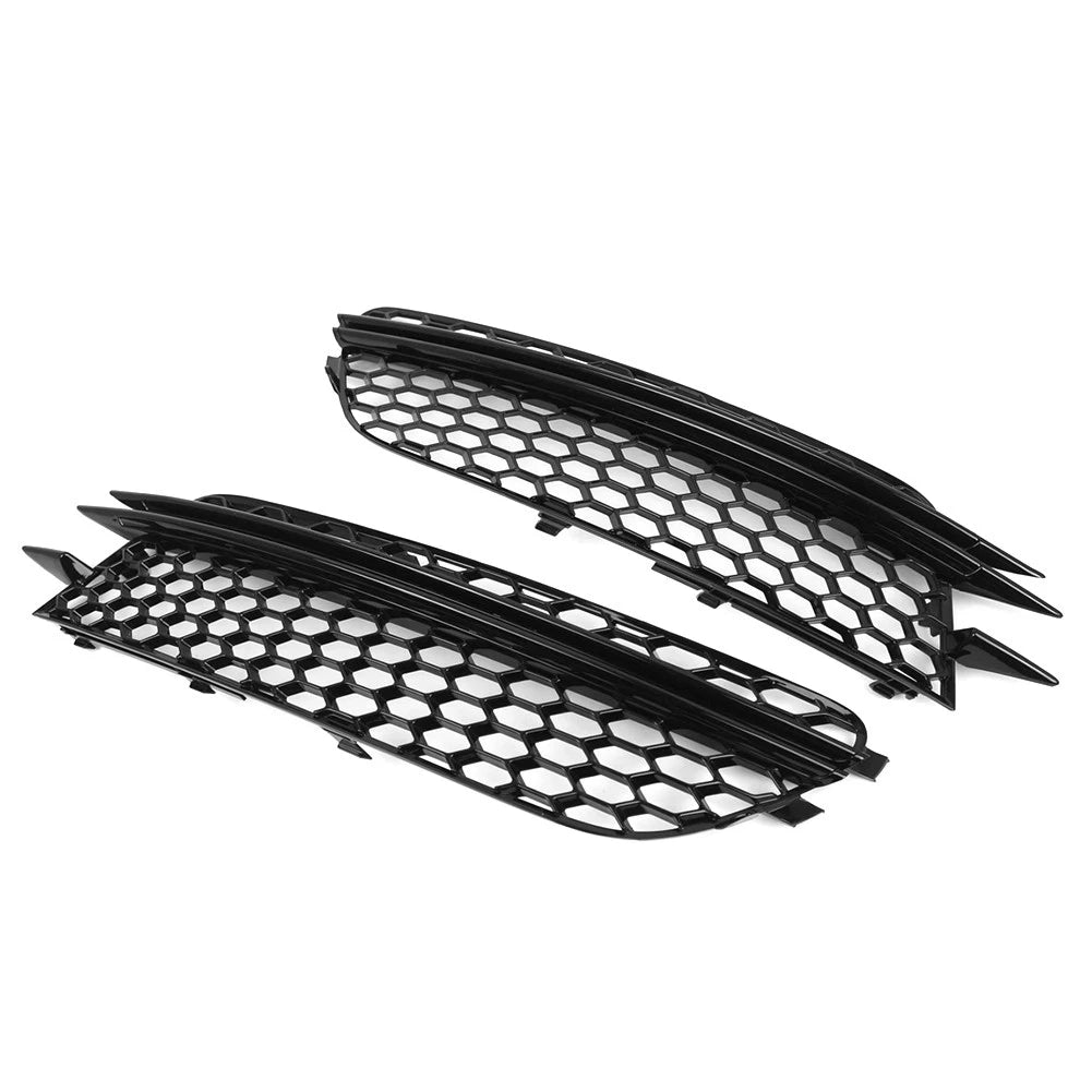 Honeycomb Front Bumper Grill with Fog Lights for Audi A6 C7 (2012–2015)