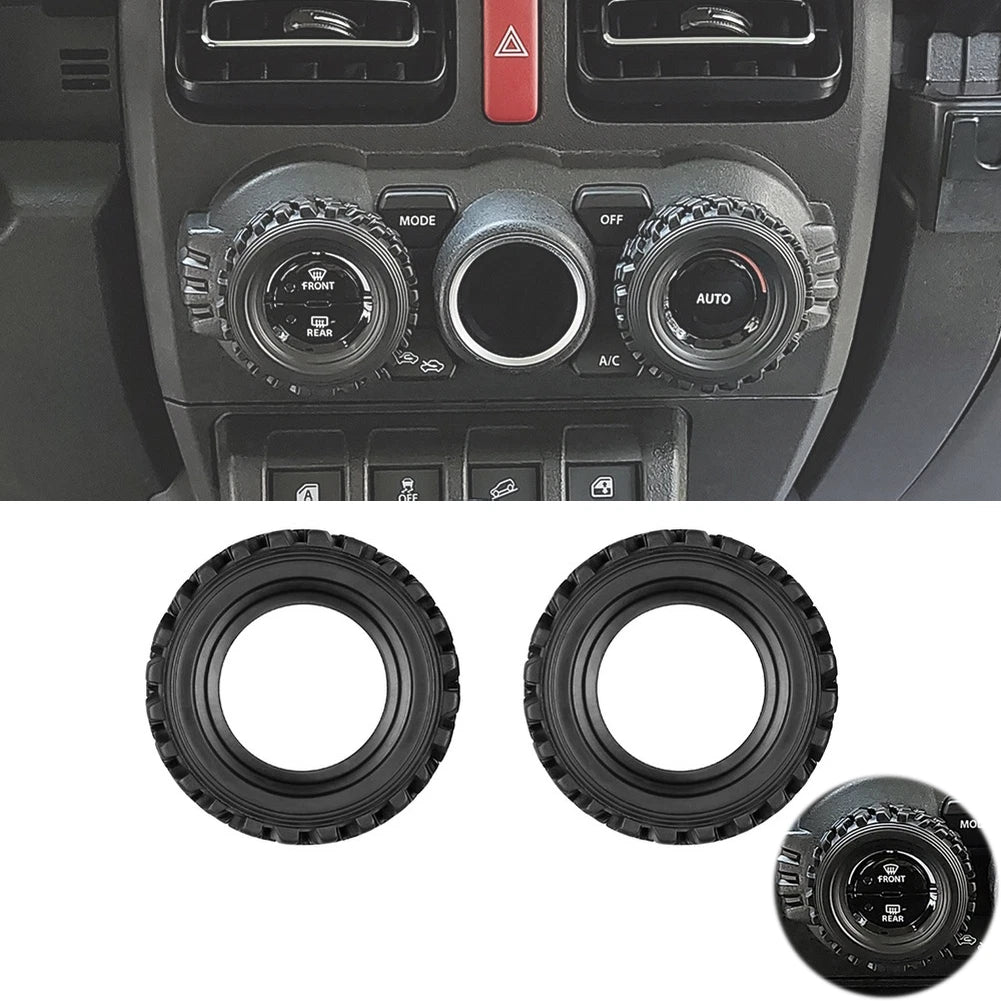 AC Knob Ring Trim for Car Interior Styling (2010–2023)