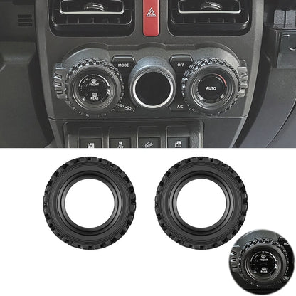 AC Knob Ring Trim for Car Interior Styling (2010–2023)