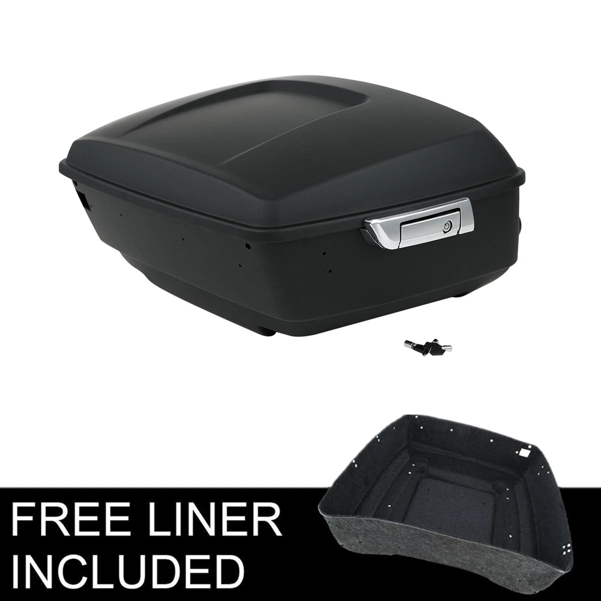 Matt Black Trunk Pad Tail Light for Harley Touring Electra Glide (2014–2026)