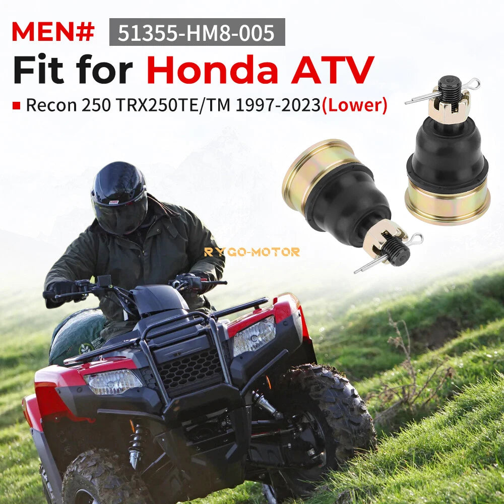 4X Lower A-Arm Ball Joint for Honda Recon 250 TRX250TE/TM (1997–2023) 51355-HM8-005