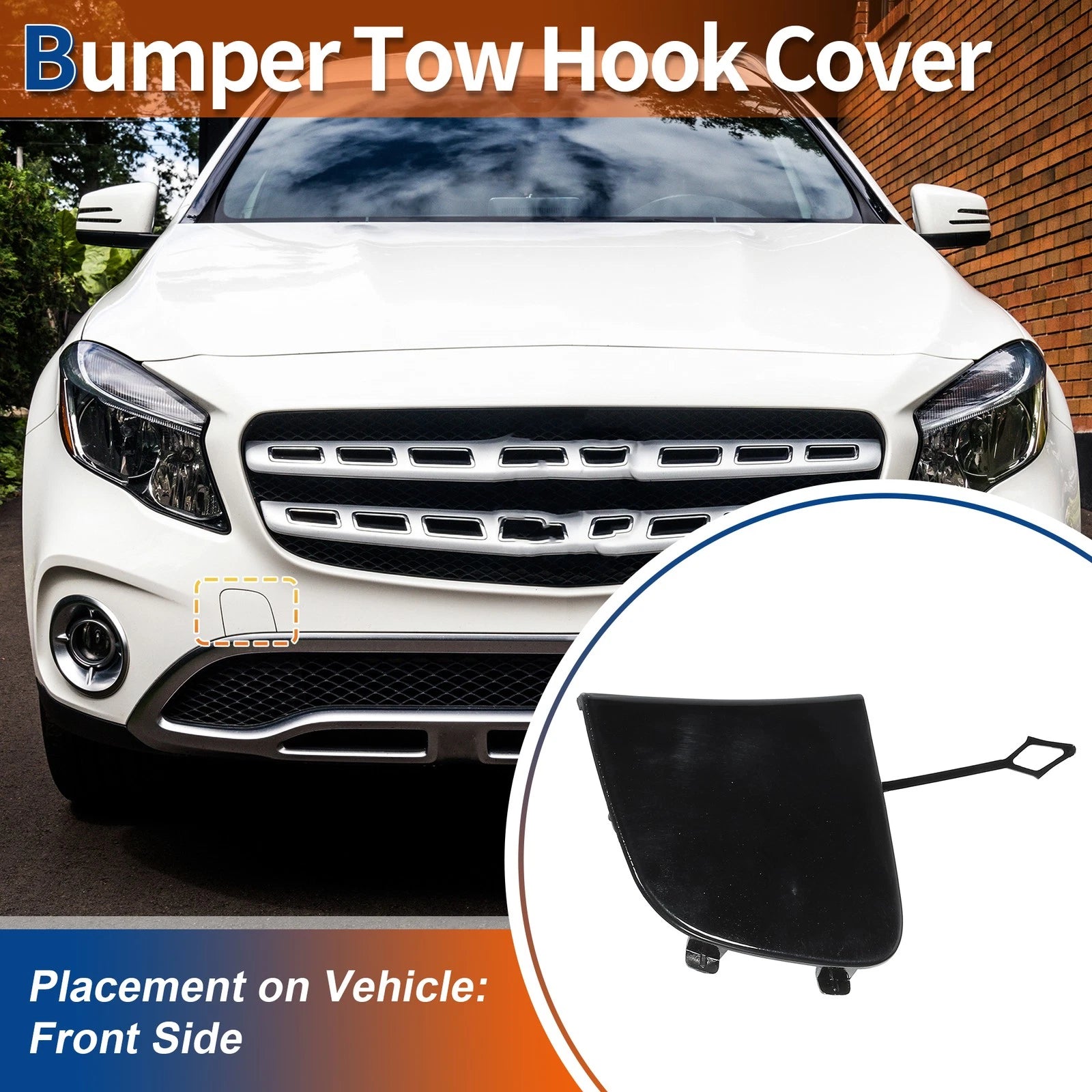 Front Tow Hook Cover Replacement for Mercedes-Benz GLA X156 (2015–2019)