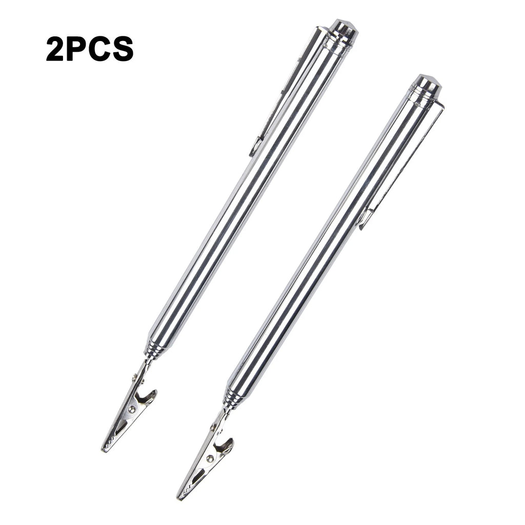 2X Telescopic Clips for Fastening Tools with Pen Clip