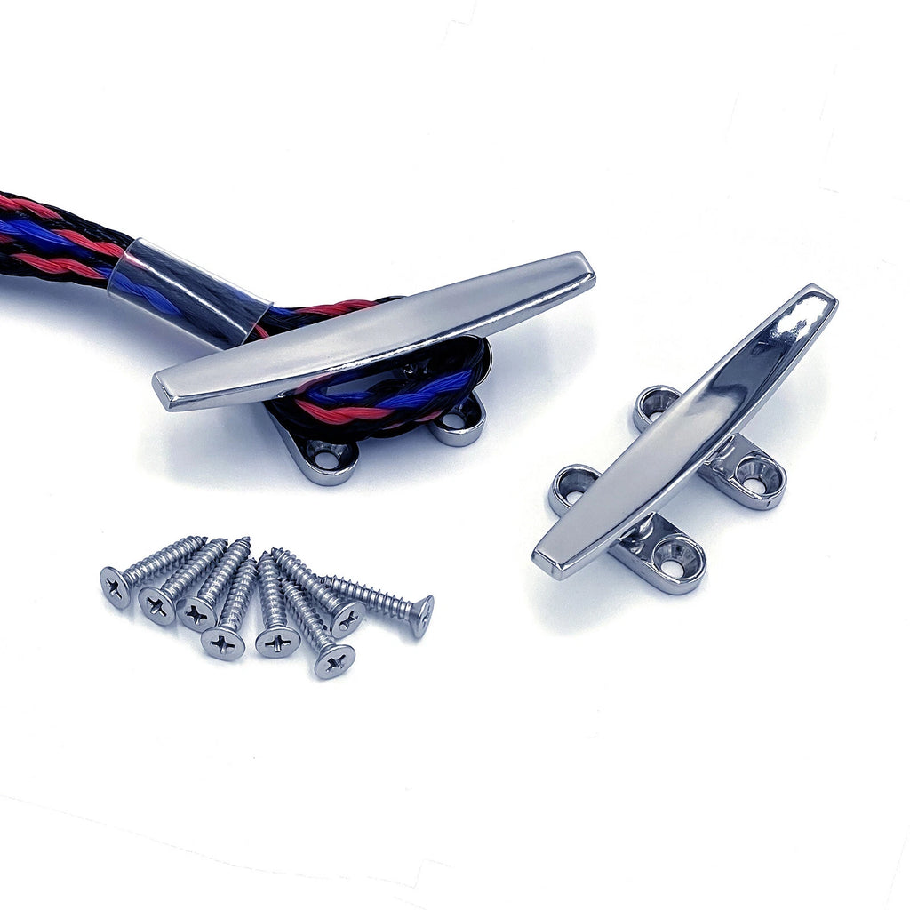 Set of 2 Stainless Steel Cleats for Jet Ski Kayak Docking