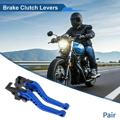 Adjustable Short Brake Clutch Levers for Moto Guzzi V7 Racer (2011–2021) Blue