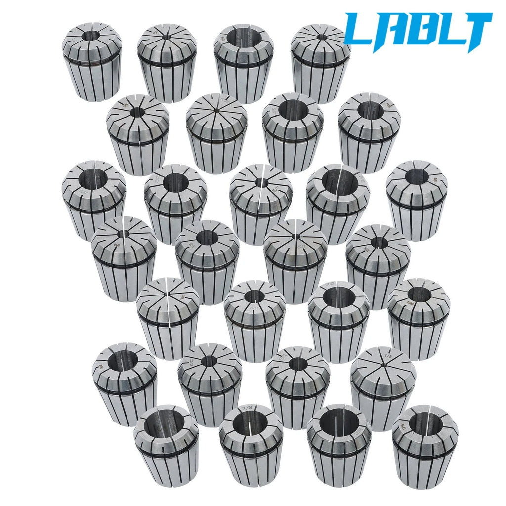 Set of 29 ER40 Precision Spring Collets for Milling Lathe Chuck Tool