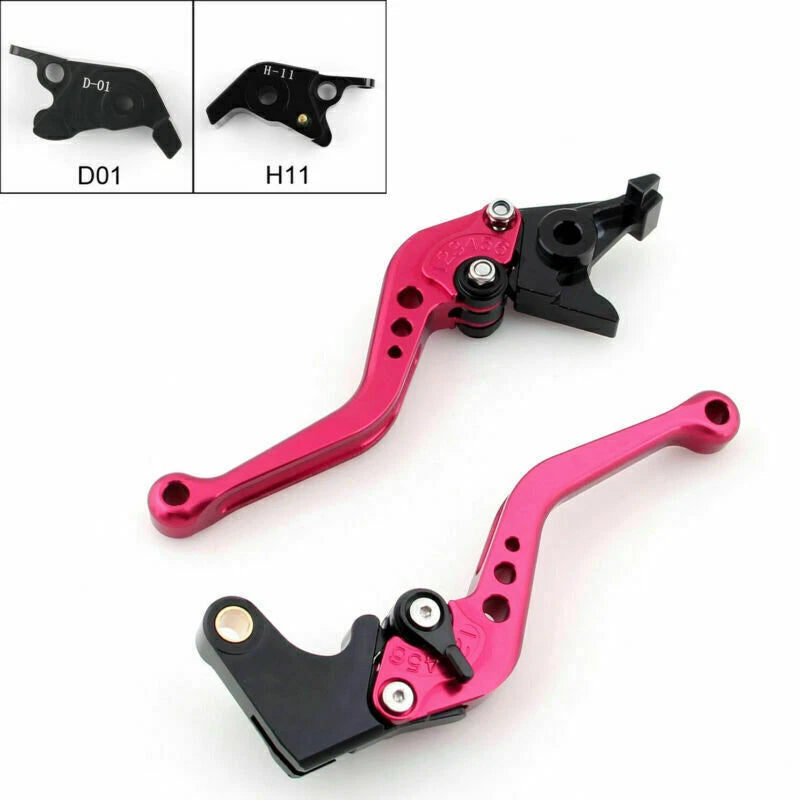 Short Brake Clutch Levers for Ducati Hypermotard 1100/SP (2007–2012) Red T9