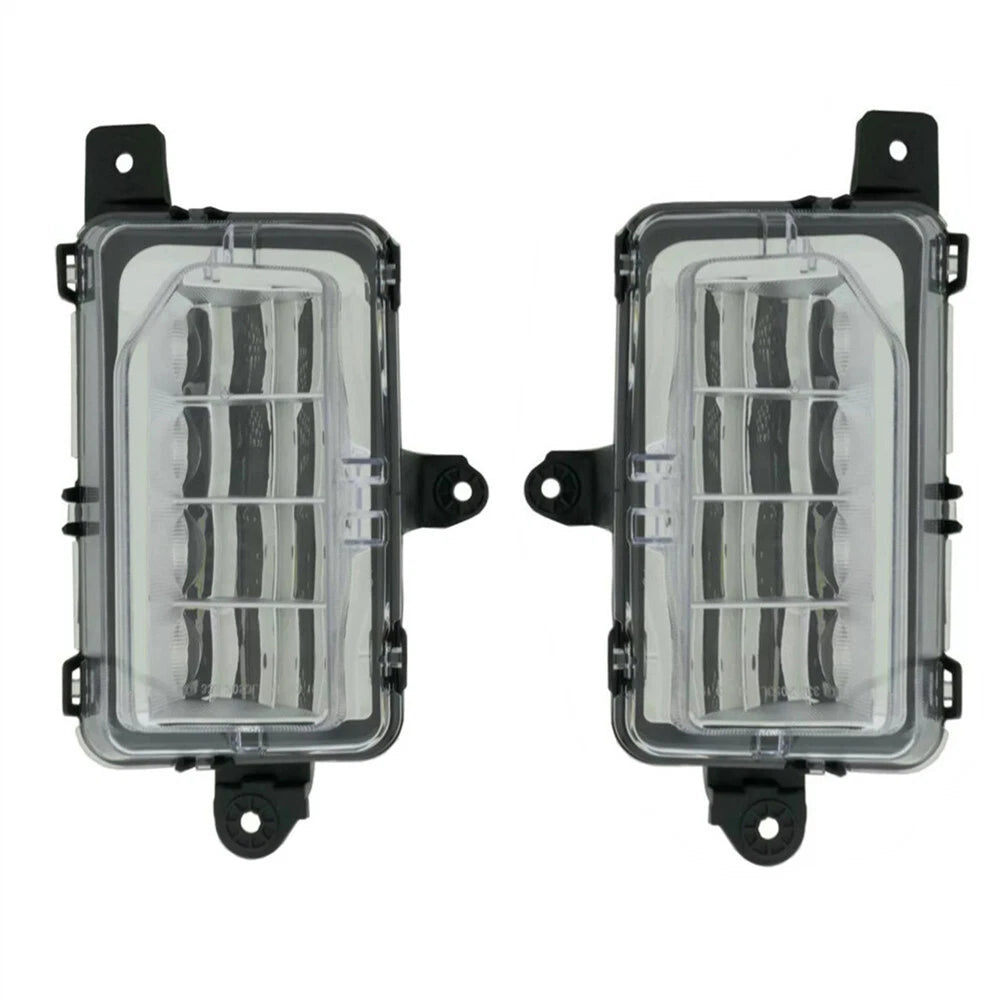 Pair For GMC Canyon Fog Light Left And Right Side | CAPA | Clear | LED | Chrome