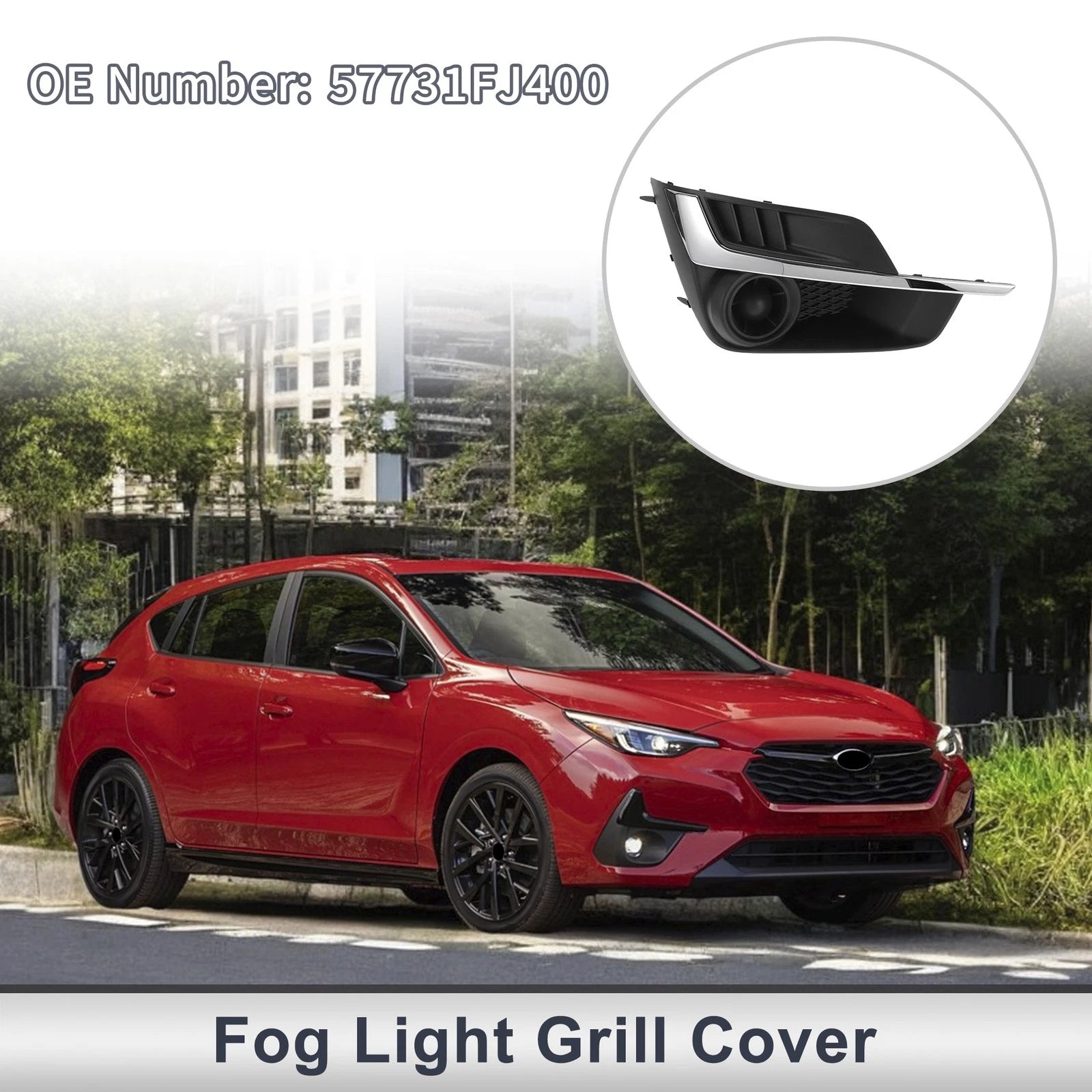 Front Right Fog Light Grill Replacement for Subaru Impreza (2015–2016)