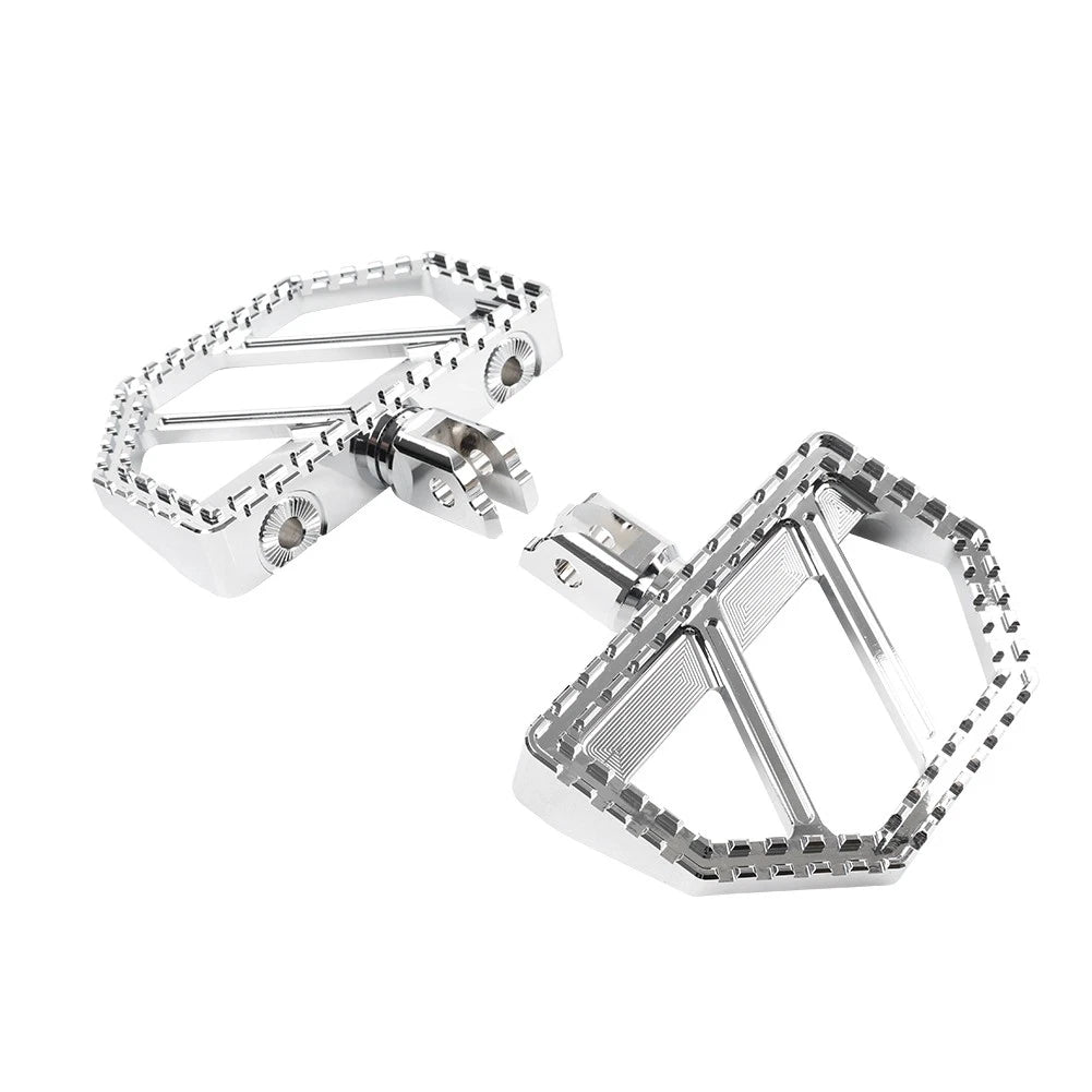 Chrome Front Foot Pegs for Harley Softail (2018–2023)