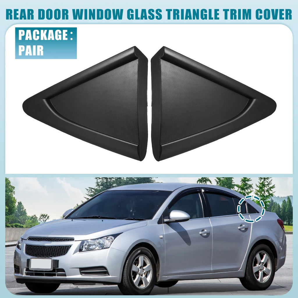 Rear Door Window Glass Triangle Trim Cover Pair for Chevrolet (2005–2015)