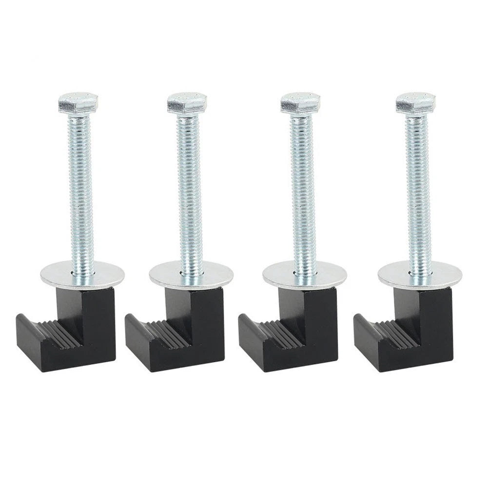 Set of 4 Aluminum J Hook Tie Downs for Truck Tool Box