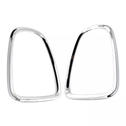 2Pcs Silver Tail Light Cover Trims for BMW Mini Cooper R56 R57 R58 R59 (2007–2014)