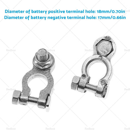 8PCS Car Battery Terminals Positive Negative Connectors Clamp for