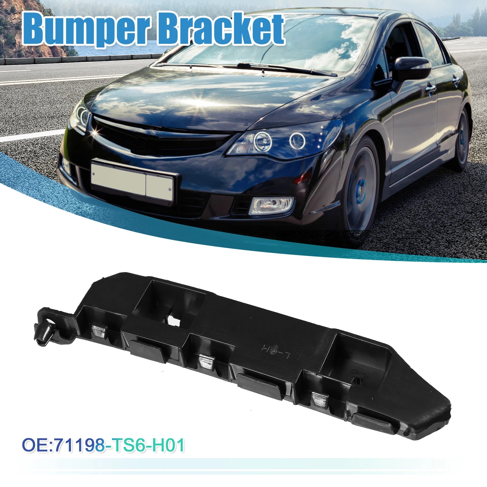 Left Front Bumper Bracket for Honda Civic (2012–2015) NO.71198-TS6-H