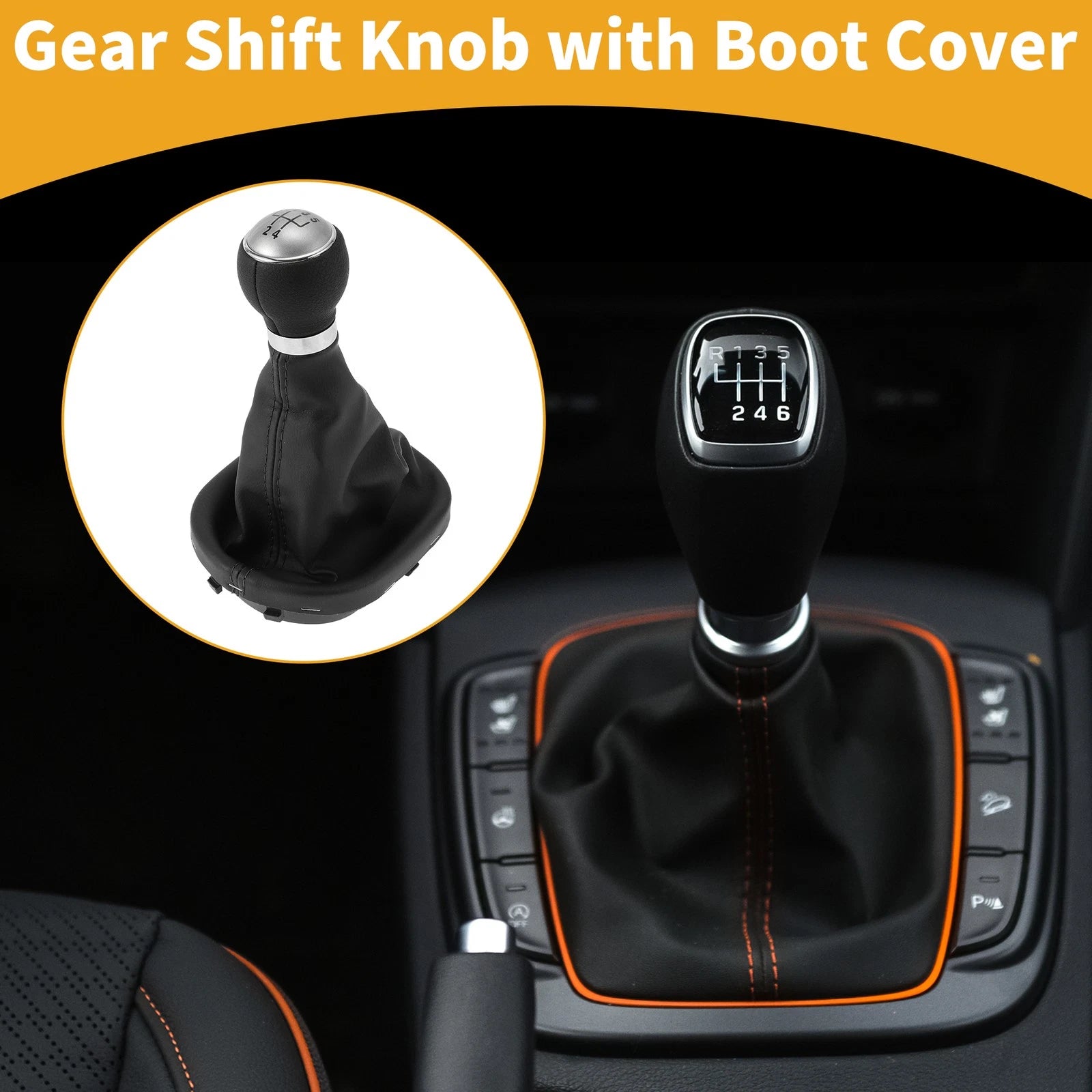 Gear Shifter Knob with Cover Replacement for VW Caddy (2004–2009)