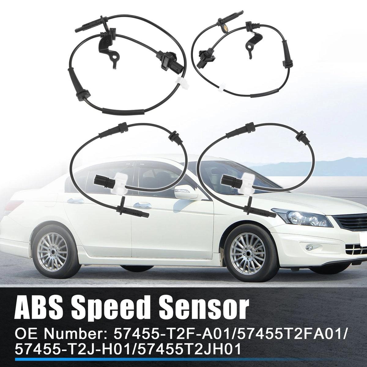 ABS Wheel Speed Sensor Front Rear Left Right Kit for Acura TLX (2015–2020)