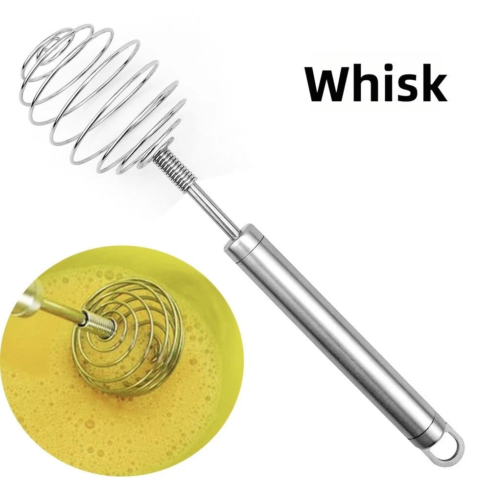 24 cm Stainless Steel Egg Beater for Whisking Eggs and Batter
