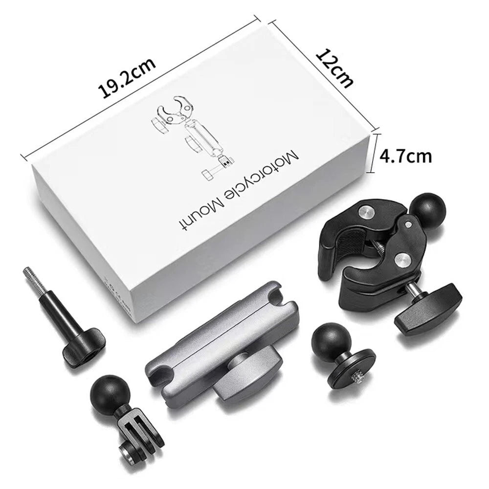 Handlebar Clamp Holder Clip for GoPro Insta360 DJI (Fit for Motorcycle)